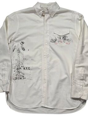 Vintage Polo Ralph Lauren Flatiron NYC Button Down Shirt (Size S)
